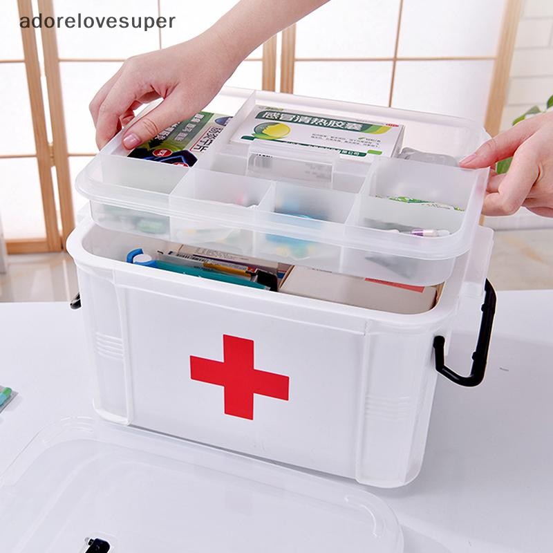 AD1PH First Aid Kit Medicine Storage Box Portable Emergency Box ...