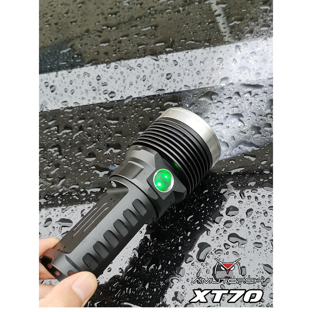 Amu Flashlight XT70 Dual Lithium Parallel Connection Long Battery Life ...