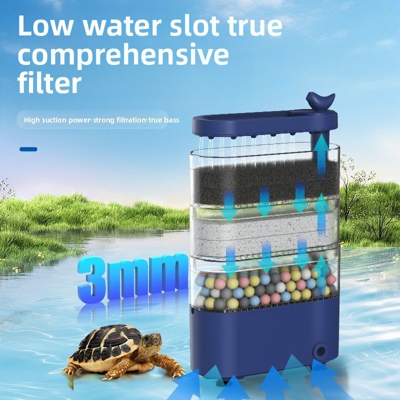 SQG turtle low water level filter turtle tank feces suction water ...