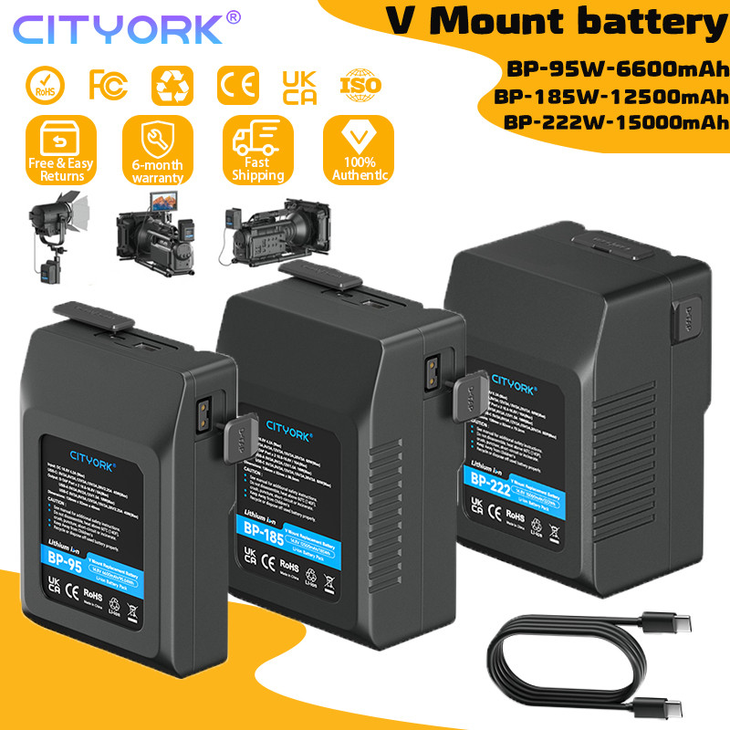 Batteria Con Attacco A V 98Wh 229Wh Batterie Con Blocco A V Per Sony HDCAM XDCAM Telecamere Cinematografiche Digali Luce LED DSLR BMPCC Monor 4K - 4