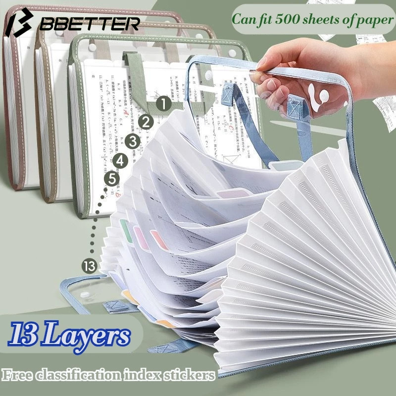 Document Storage PVC Mater Long\A4 Size Transparent Expanding File ...