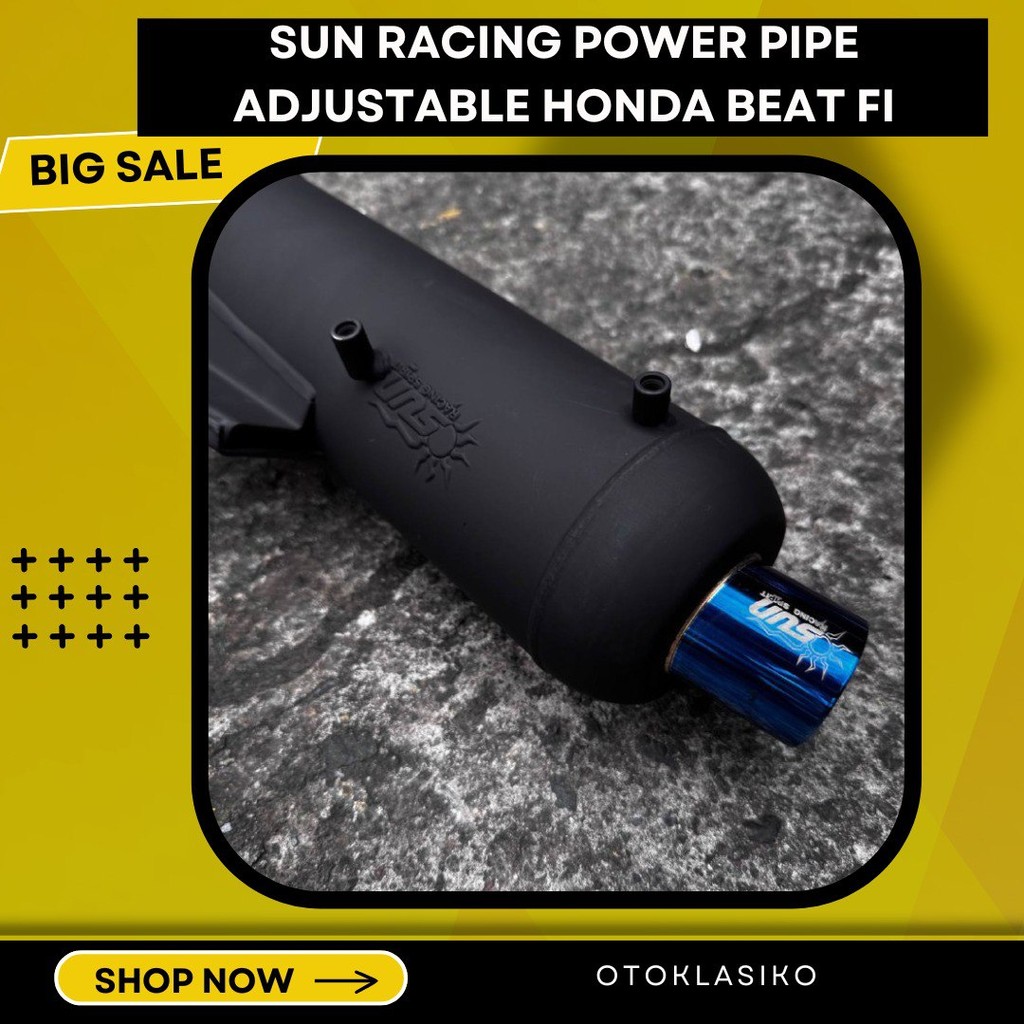 SUN PIPE ADJUSTABLE STAINLESS BLUE TIP BEAT/BEAT Fi | Shopee Philippines
