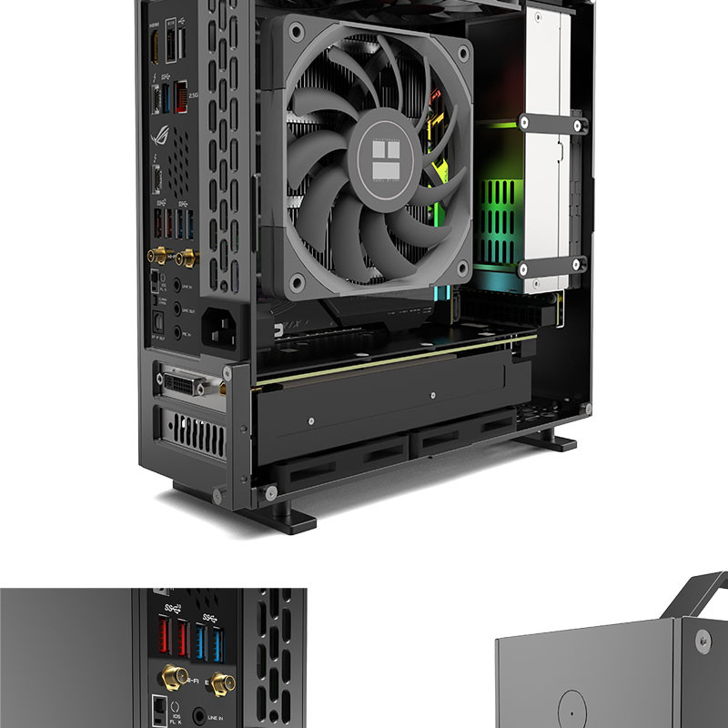 LZmod A24-V5 2.0 Case Mini ITX Chassis Dual Slot GPU Double Sided