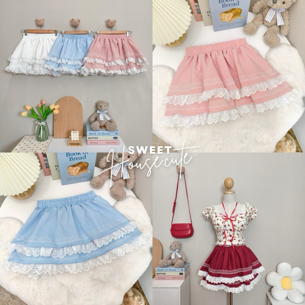 SweetHouse 514 2-Layer Ruffled Skirt Decorated With 2 Layers Of Juicy ...
