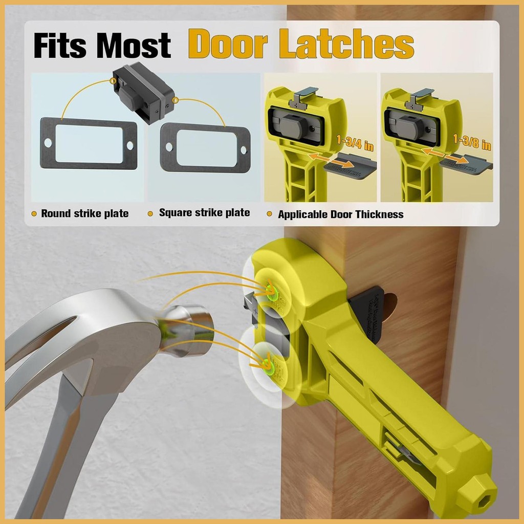 Door Router Jig High Precision Latch Installation Kit Multifunctional ...