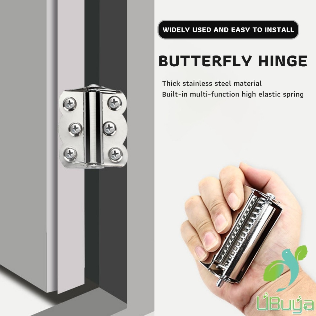 UB Stainless Steel Hinges Hardware Spring Loaded Hinge Butterfly Self ...