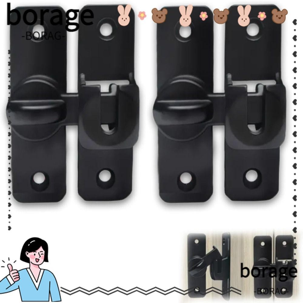 BORAGE Anti-theft Door Buckles, Aluminum Alloy Anti-theft Flip Latch ...