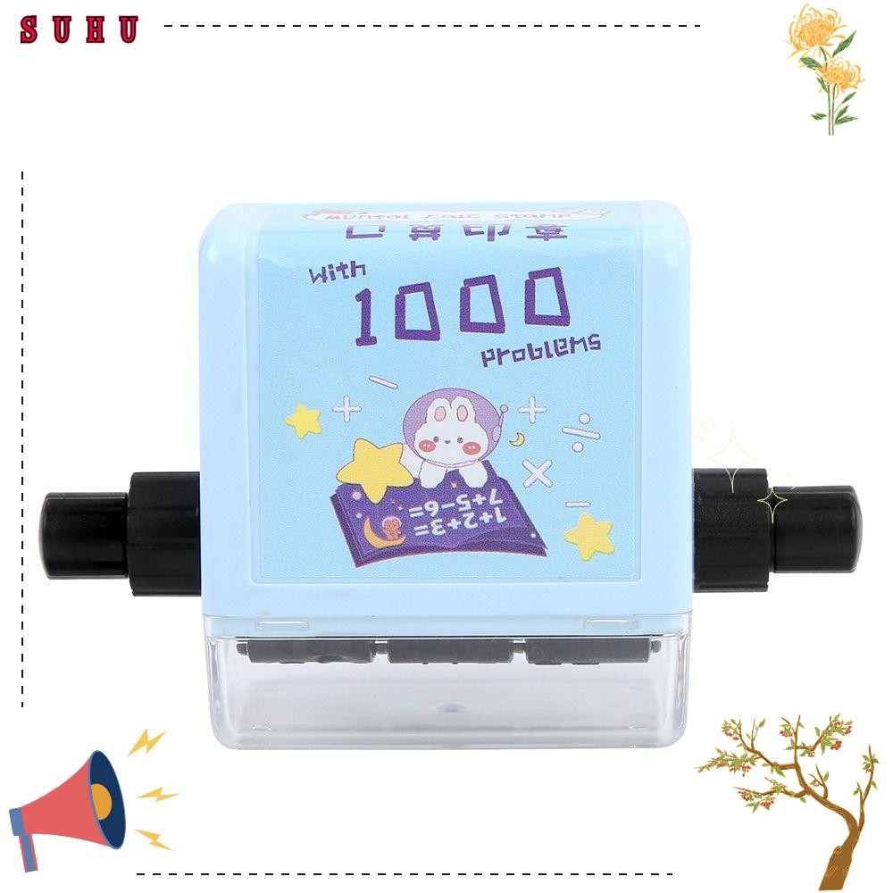 SUHU Math Rolling Stamp, 2-in-1 Reusable Math Roller Stamp, Practical ...