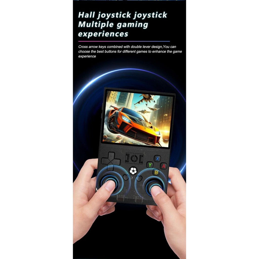 Retro Handheld Game Console 3.5 Inch IPS Screen Dual Joystick Video ...