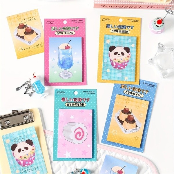 Old-fashioned soda pudding memo pad student notes message sticky notes ...