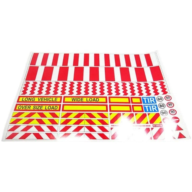Simulation warning strip Reflective stickers for 1/14 Tamiya RC Truck ...
