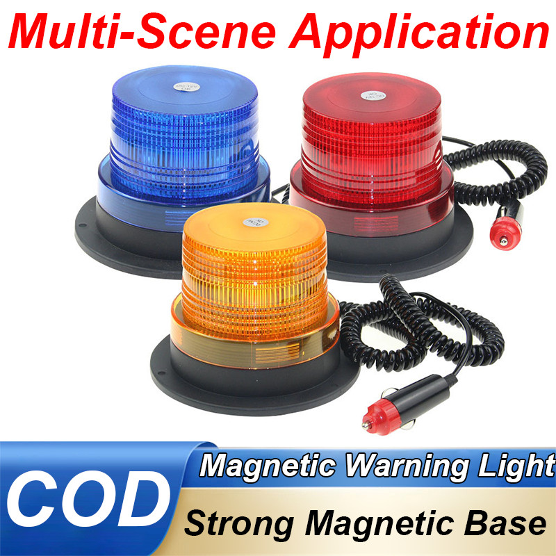 Magnetic Warning Light 360° Visible 12V/24V IP65 Waterproof for Trucks ...