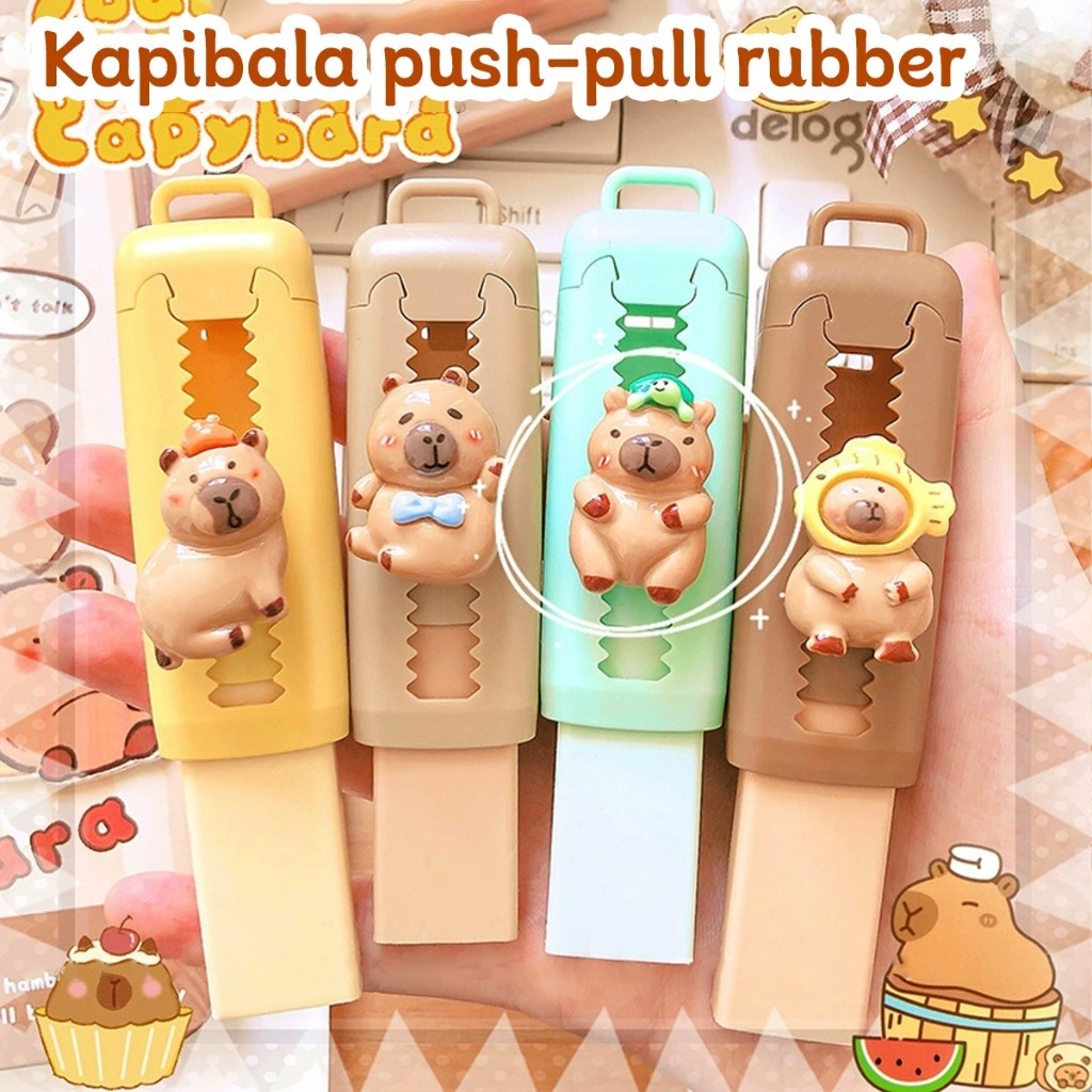 Kawaii Capybara Eraser Cute Eraser for Kids Students Rubber Exam ...