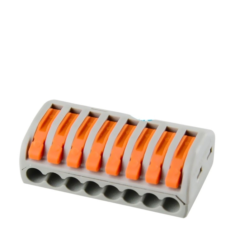 10 PCT-218 Eight-Hole Soft Hard Wire Connector Wire Parallel/Split Wire ...