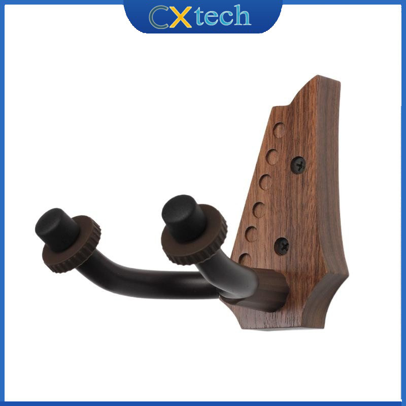Black Walnut Wooden Hook Folk Guitar Electric Guitar Wall Mount Medium ...