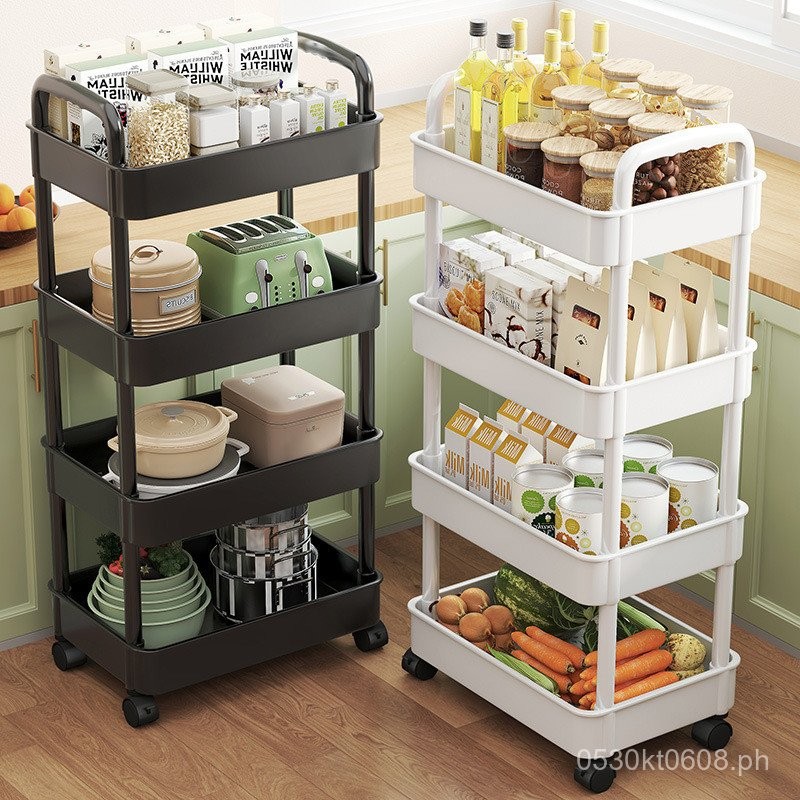 Baby Stroller Floor Storage Rack Bedroom Bathroom Mobile Multi-layer ...