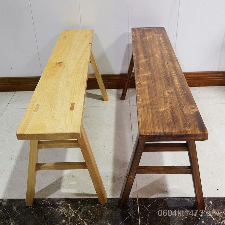 Wide Bench Long Bench Cypress Wood Bench Practice Long Bench Stool ...