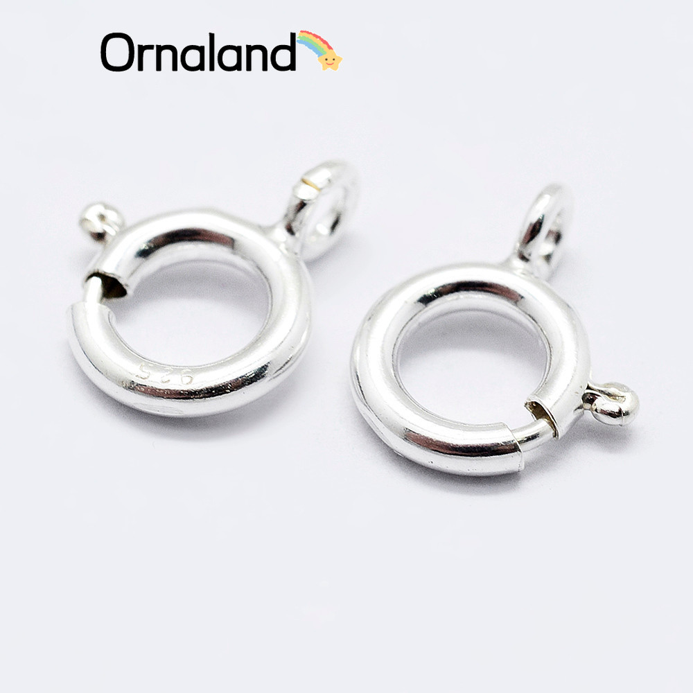 Wholesale Tarnish Resistant 304 Stainless Steel Spring Ring Clasps Ring Stainless Steel Color