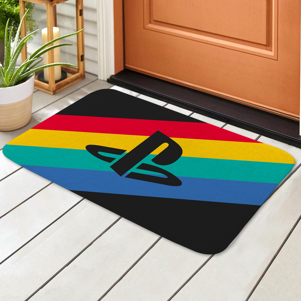 PlayStation Logo Door Mat Slip-resistant Rugs Pad Bathroom Shower