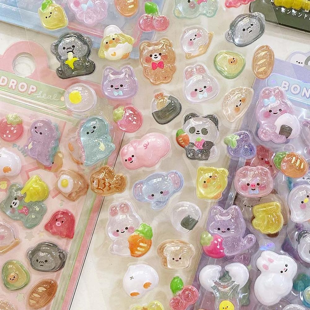 3D Relief Stickers Cartoon Floating Fun Children's Nail Decoration ...