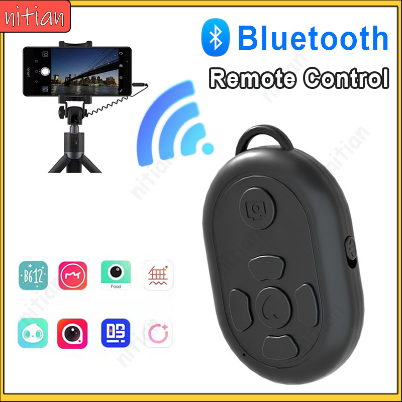 Mini Wireless Bluetooth Remote Shutter Controller, Multi-function Short ...