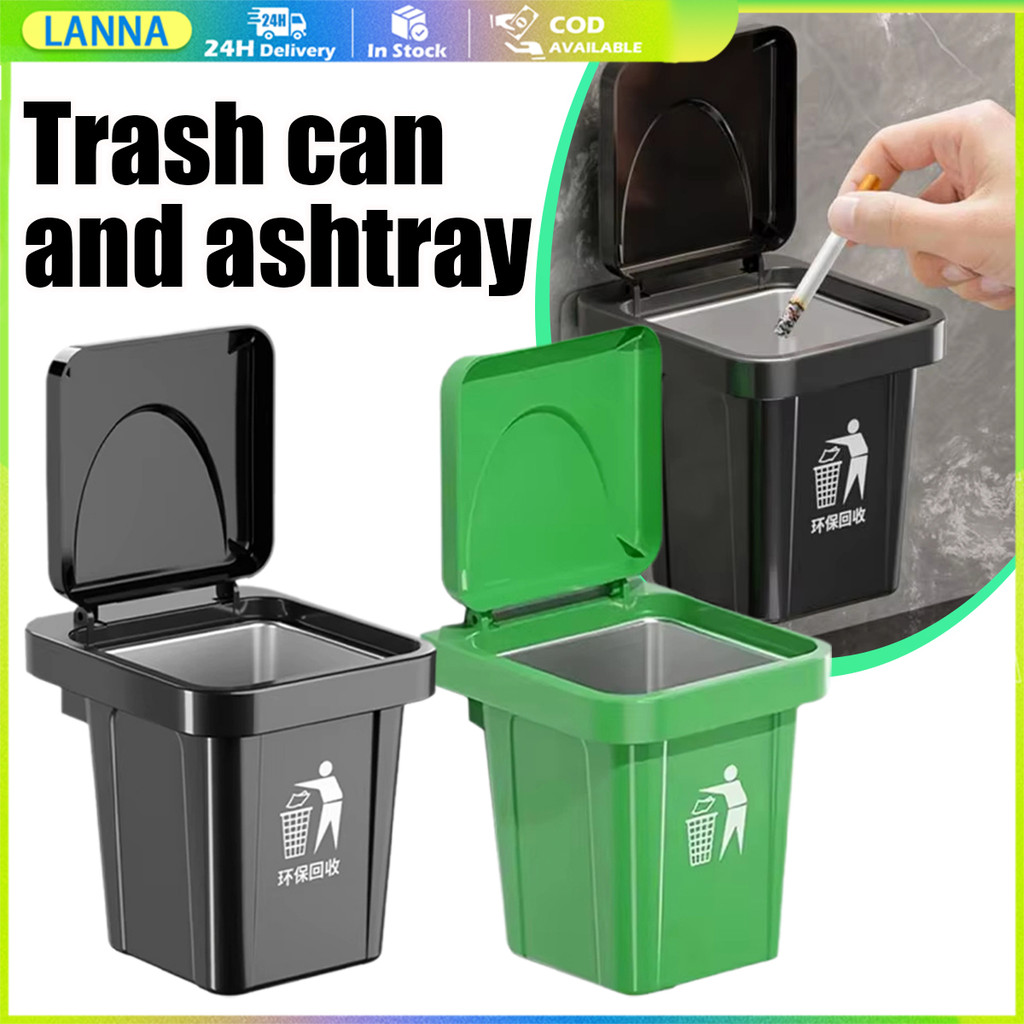 The Shop Is In Thailand The Trash Can With Lid Wall-Mounted Shape ...
