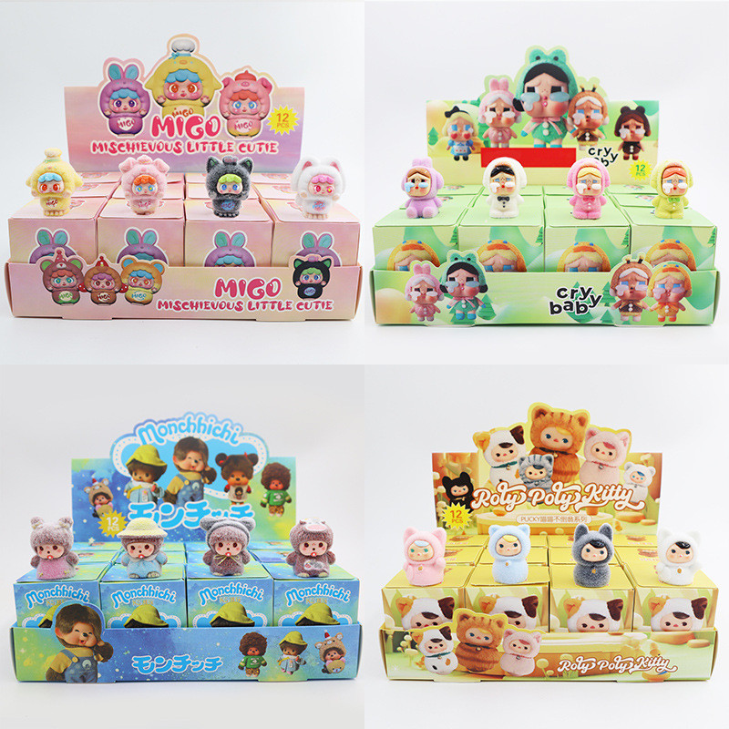ST1 Labubu Sniffles the Elephant Little policewoman Mengli blind box ...