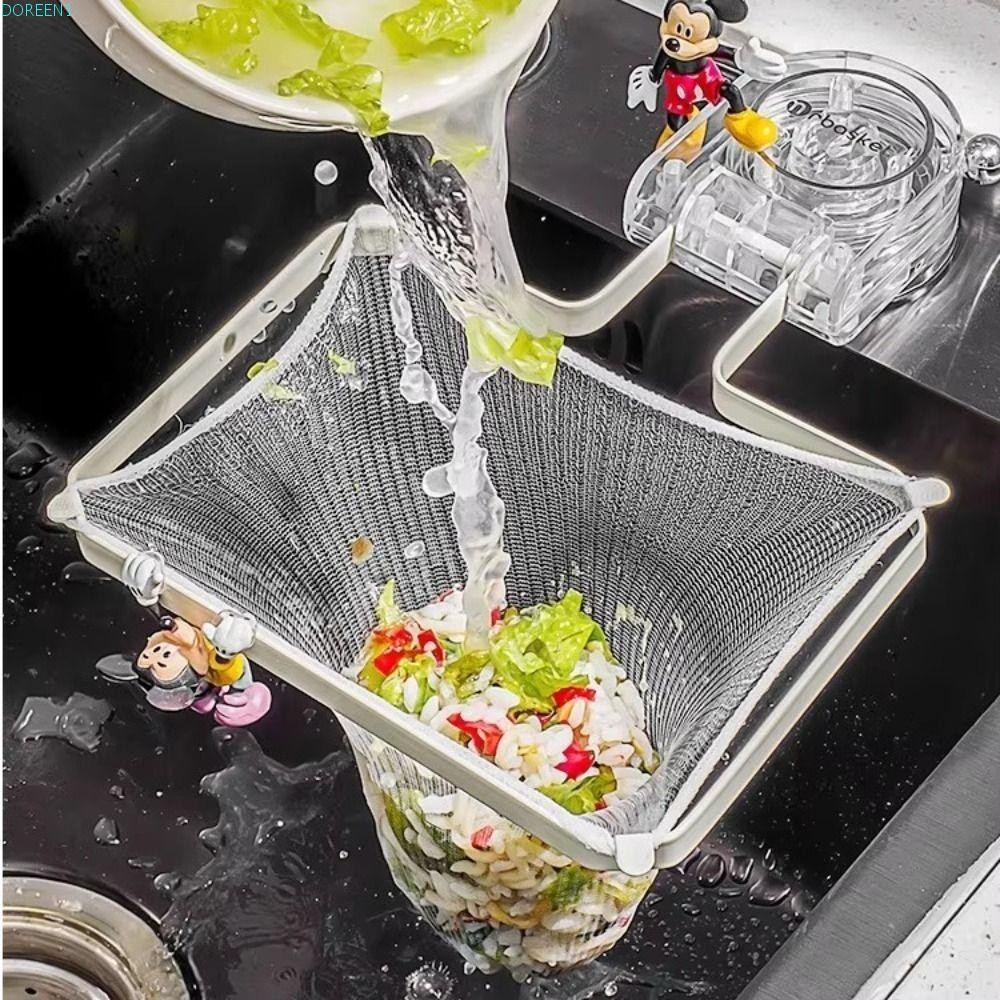 DOREEN1 Kitchen Sink Filter Rack, Suction Cup Foldable Sink Drainage ...