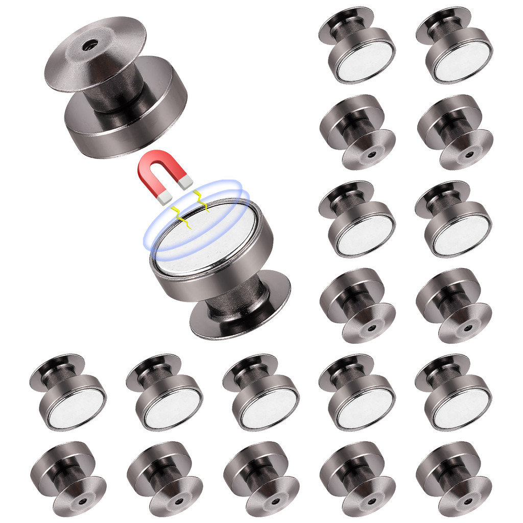 10 Pcs Set Magnetic Pins Locking Pin Converts To Fridge Magnets ...