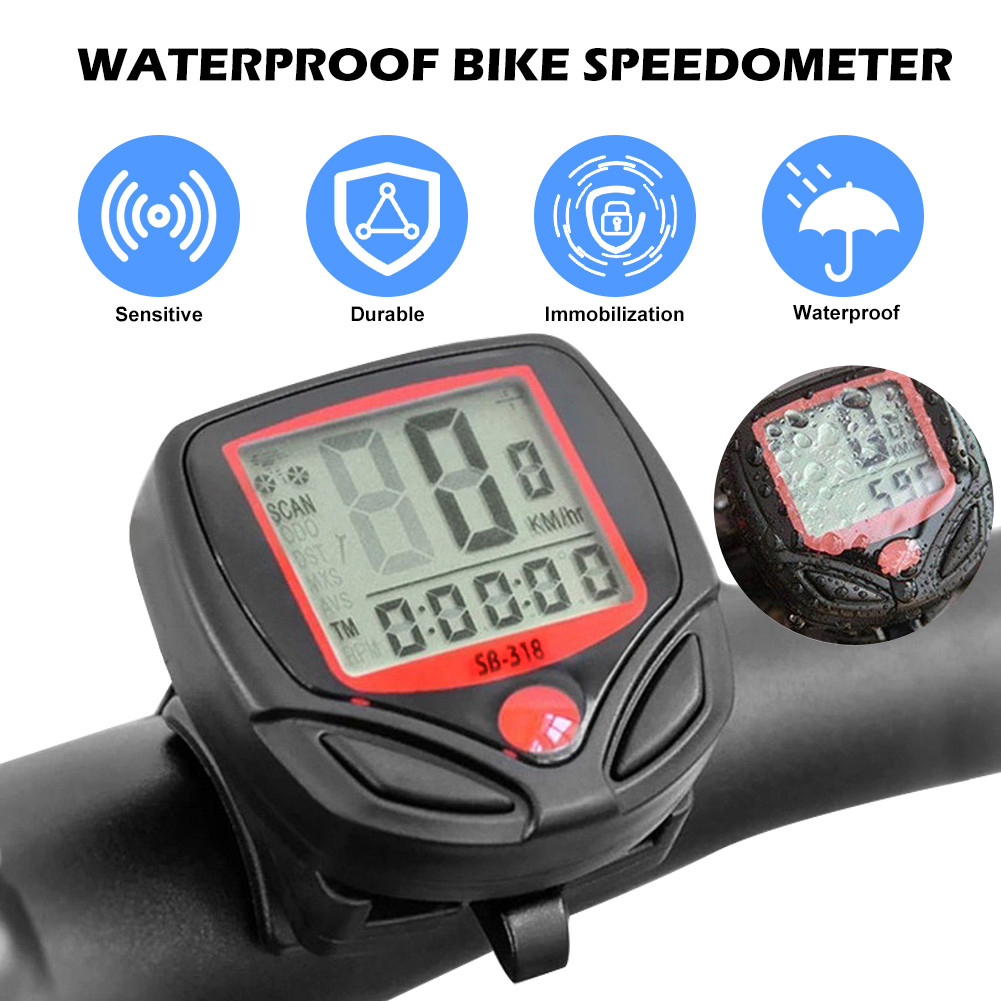 Easy Install Digital Bike Speedometer with High Sensitivity Waterproof ...