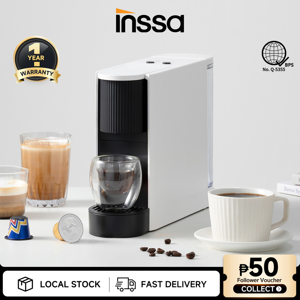 INSSA x Simplus Capsule Coffee Maker Espresso Coffee Machine 20 Bar ...