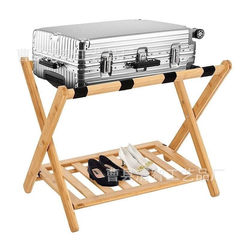 Nanzhu Hotel Home Luggage Rack Foldable Thickened Floor Luggage Rack ...