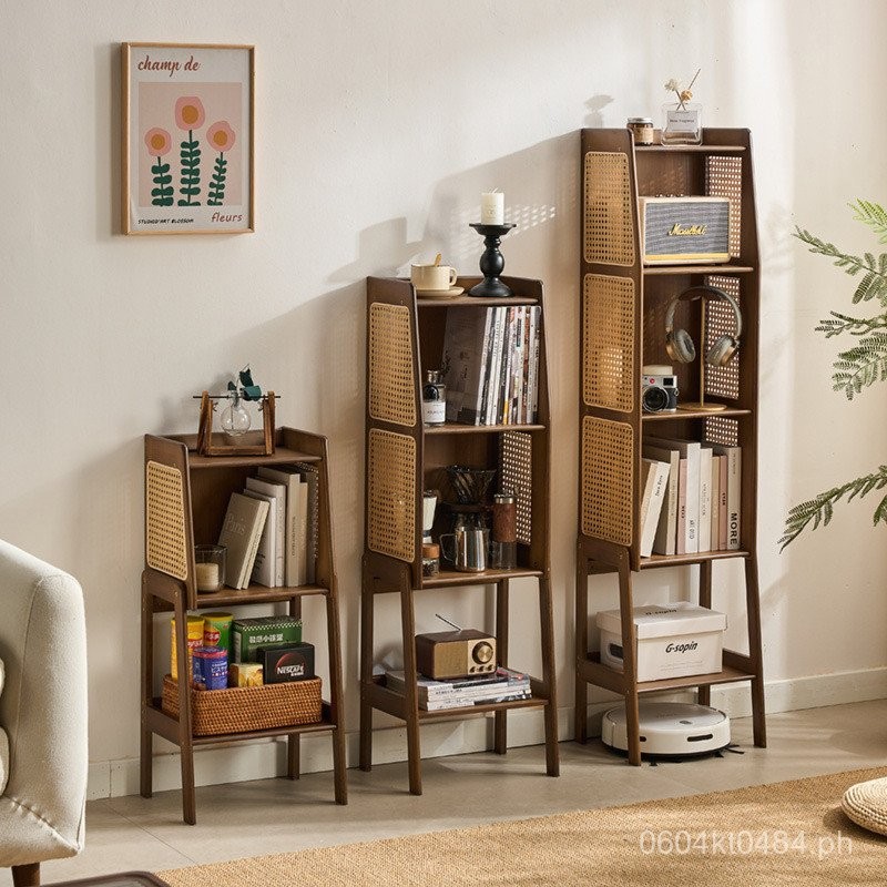 Narrow Gap Side Cabinet Storage Cabinet Small Bookshelf TV Cabinet ...