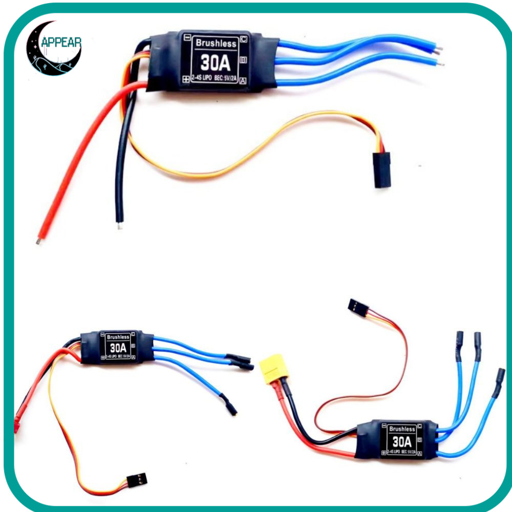 APPEAR Brushless ESC, 5V 3A UBEC 30A 40A Electronic Speed Controller, T ...