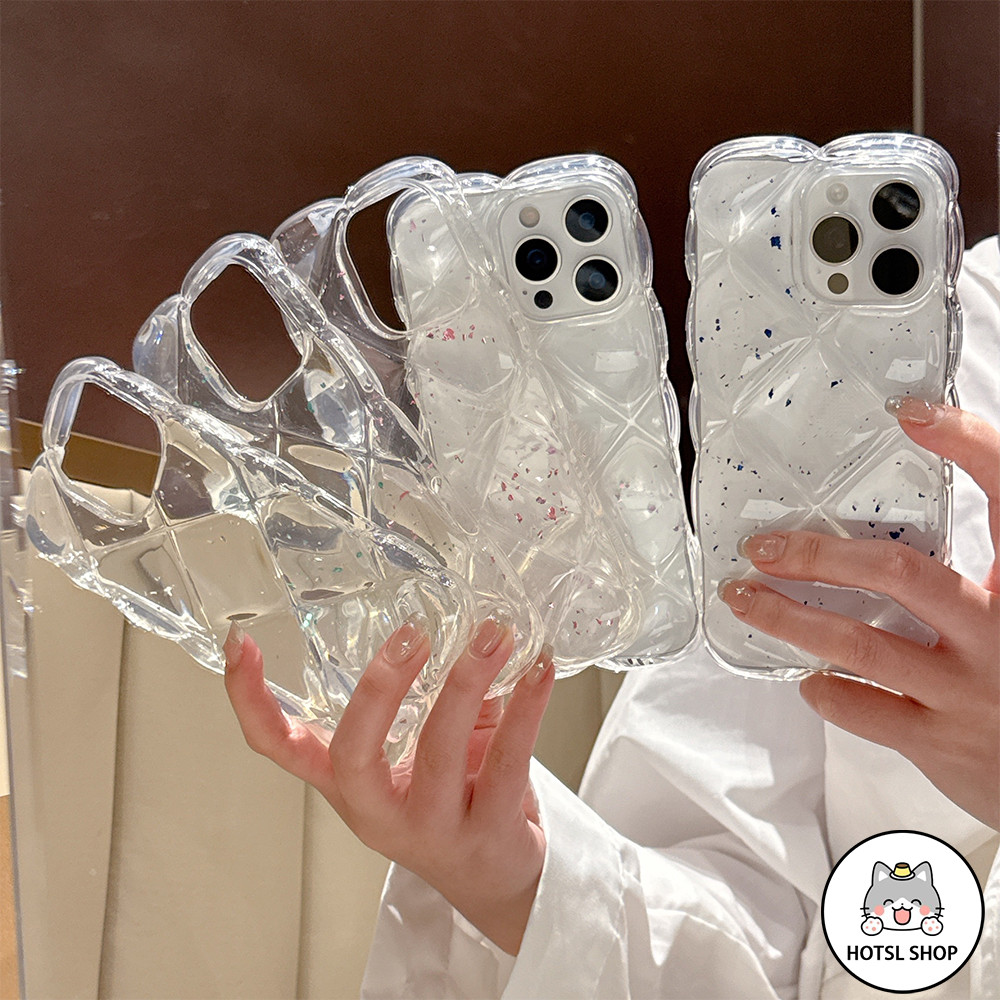 Luxury Diamond Colored Gold Foil Glitter Phone Case for IPhone 16