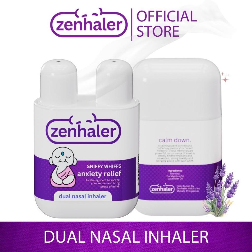 2pcs Zenhaler Anxiety Relief – Dual Nasal Inhaler for Instant Calm ...