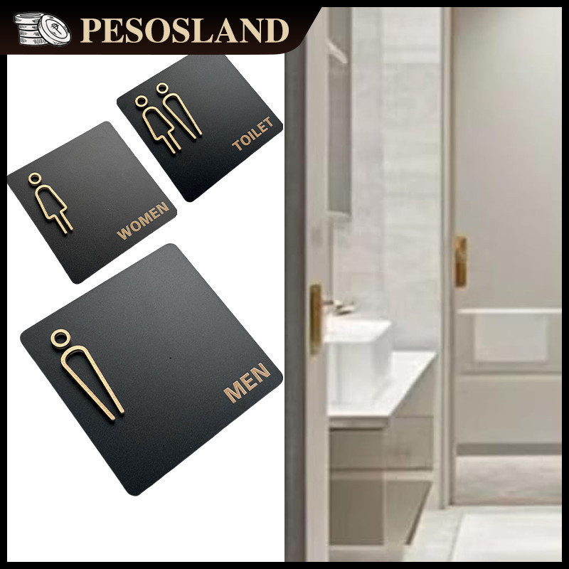 Acrylic Public Toilet Door Signage Washroom Signage Hotel Toilet ...