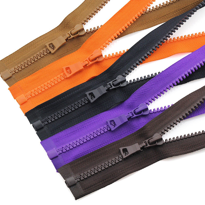 #5 Resin Zipper Single Opening Chunky Zips Plastic Teeth Zipper for ...