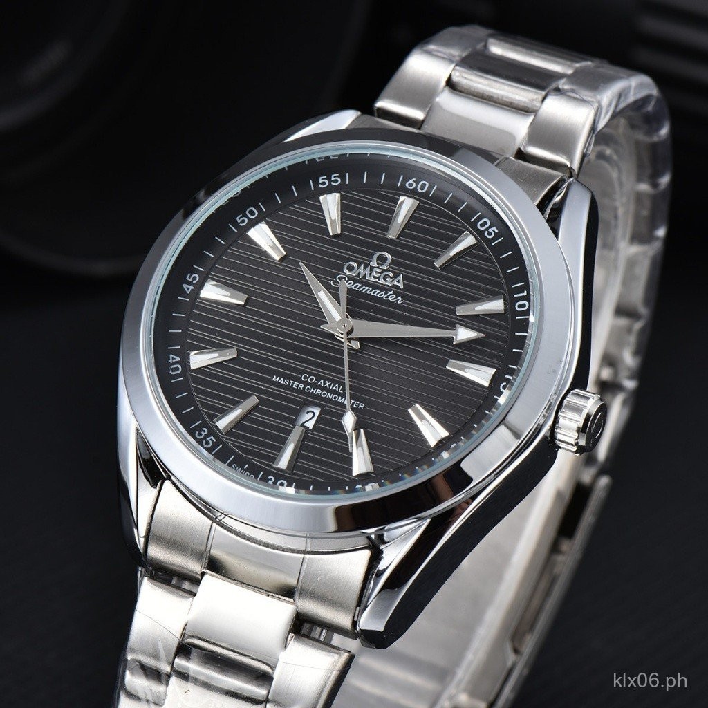 Omega Solid Color Fashion Simple Watch Men Business Casual Wrist Watch ...