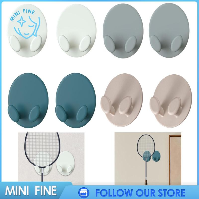 [minifine] 2Pcs Badminton Racket Hooks Lightweight Hanging Hooks for ...