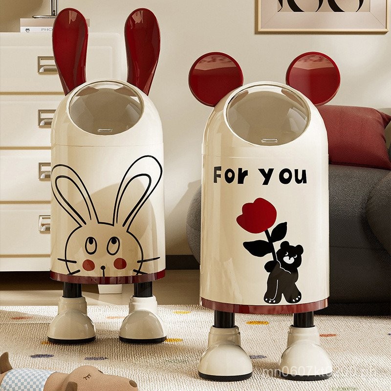 Rabbit Ear Ornament Storage Bin Living Room Creative Large Capacity ...