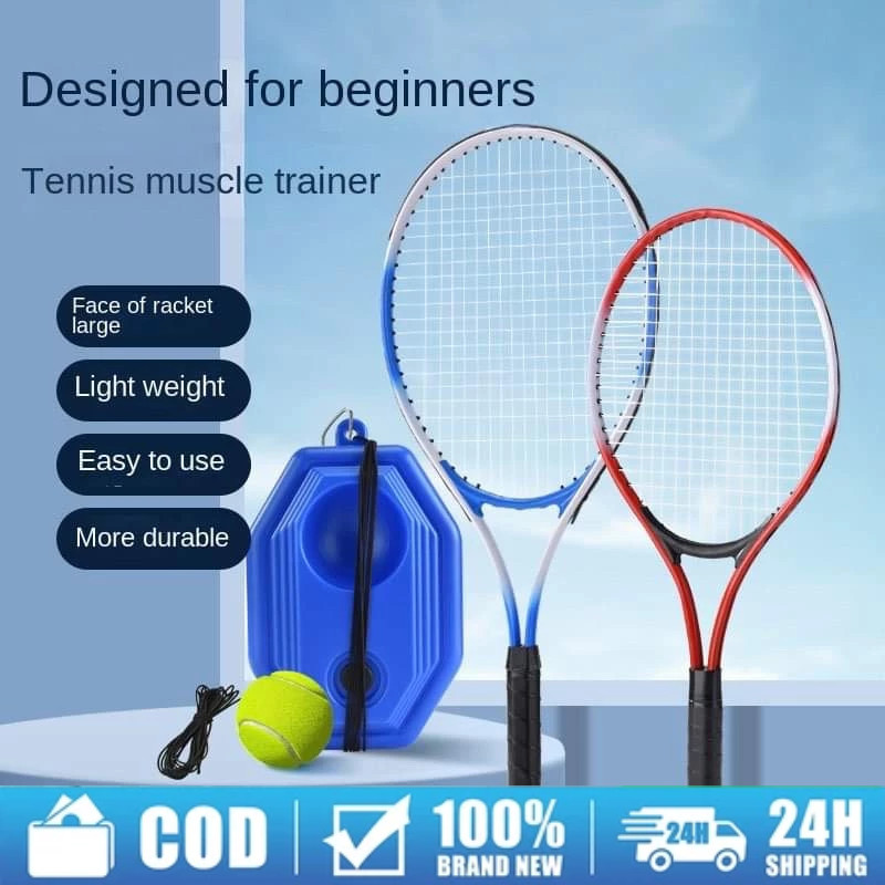 [Fast Deliver] New tennis racket band single tennis trainer beginner ...