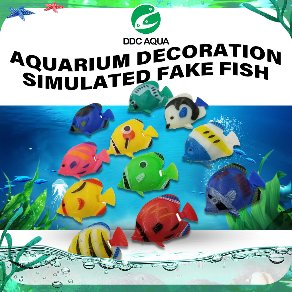1 PCS of Artificial Swimming Fake Fish Jewelry Aquarium Plastic ...