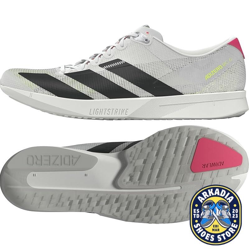 Adidas Adizero RC 6 Running Shoes - Footwear White/Core Black/Lucid Red ...