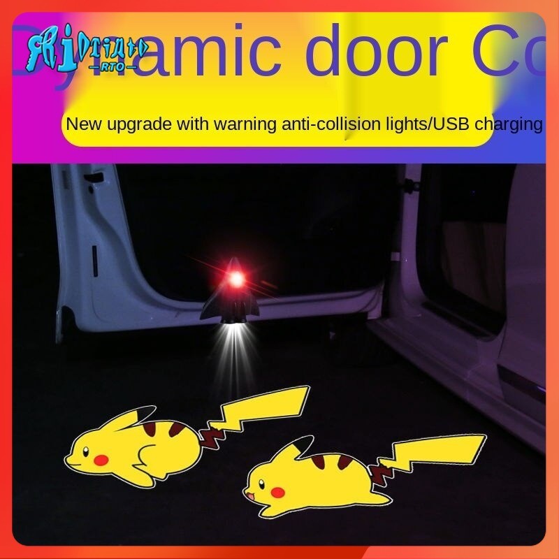Car door dynamic welcome light Pikachu dynamic light door opening ...
