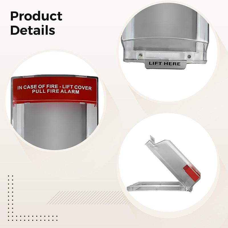 GMARTY Transparent Fire Alarm Guard, Wall-Mounted Safety Enclosure ...