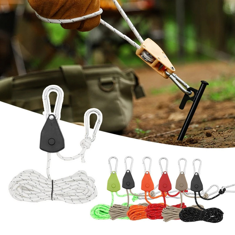 4 Meters Rope Awning Rope Wind Rope Adjustable Tie Down Camping Tent ...