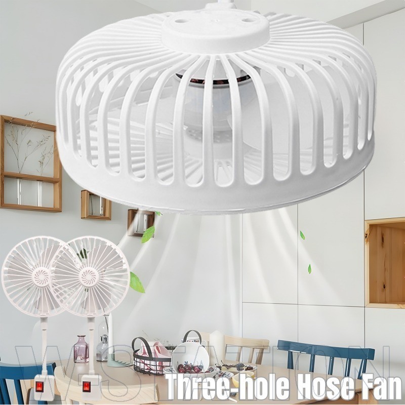 Universal Three-Plug Hose Fan - Summer Cooling Fan - Wall-Mounted ...