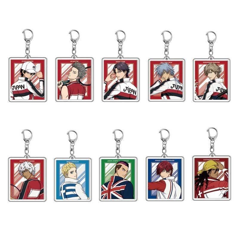 ‌Prince of Tennis Acrylic Keychain Set: Ryoma, Tezuka & Fuji Anime ...