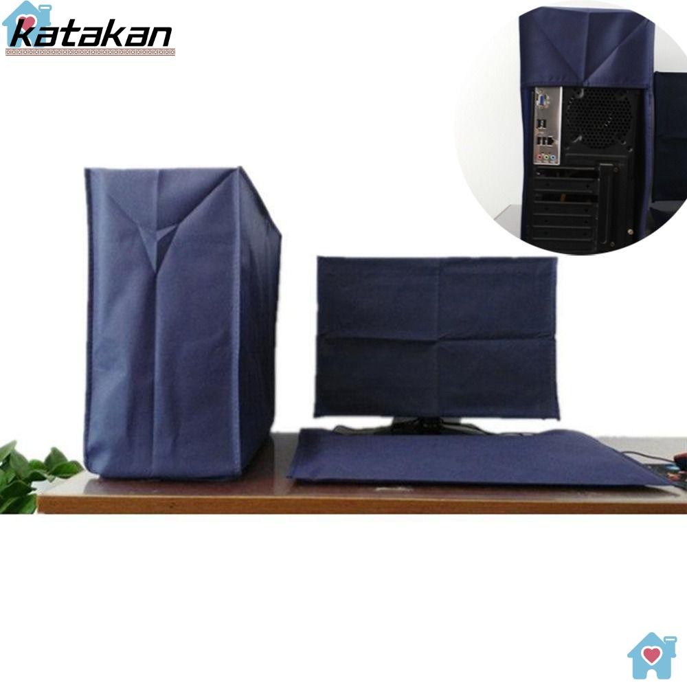 KATAKAN 3PCS LCD Screen Cover, Blue Nonwovens Desktop Computer Dust ...
